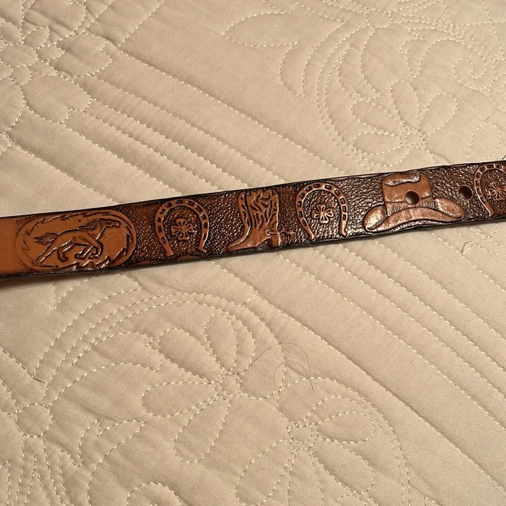 Cowhide Boys Cowboy belt- size 28